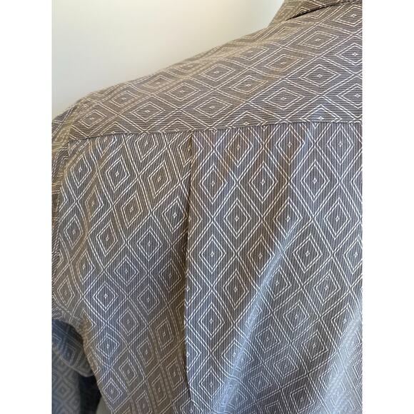 Versace Gray Diamonds Dress Shirt 16 41 Italy - Picture 6 of 7